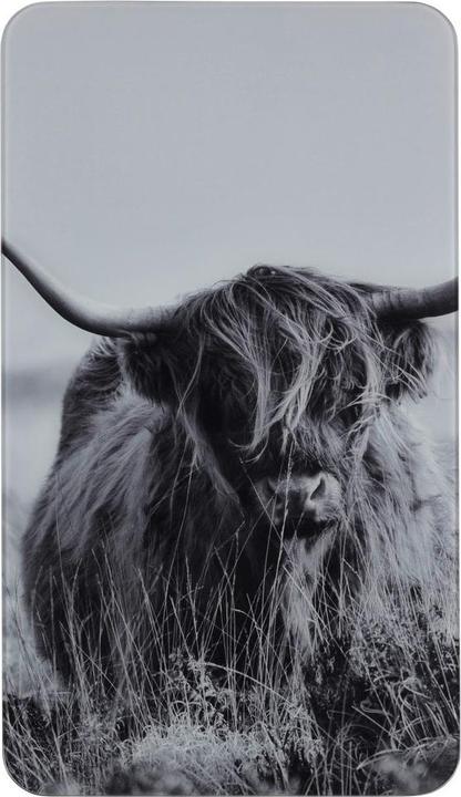 Actual product image Wenko Cooker cover plates Highland Cattle black 2 pcs.
