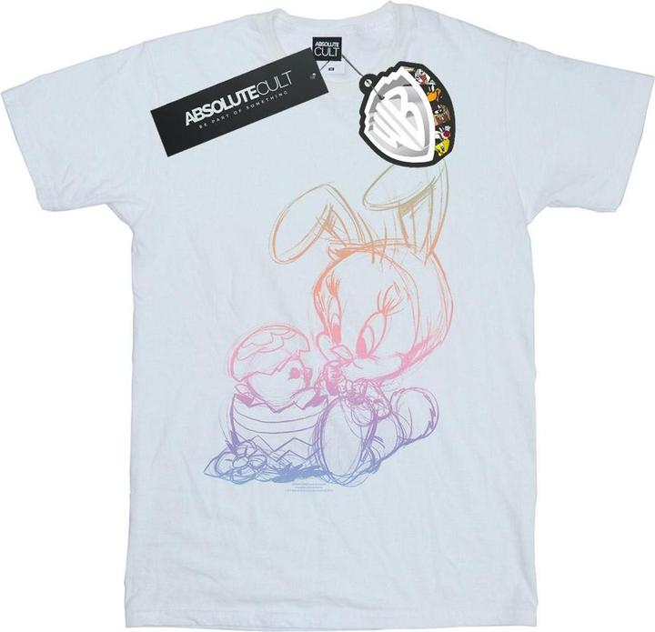 Looney Tunes Tweety Pie Easter Egg Sketch TShirt (XXL)