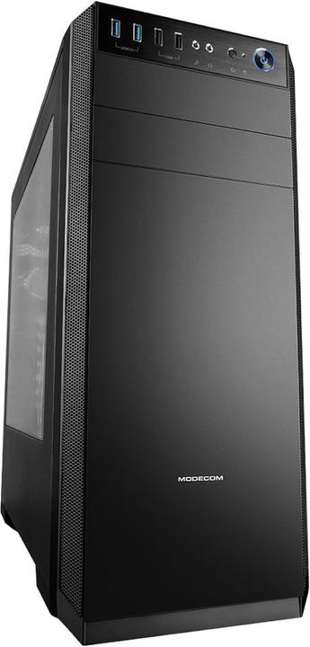 Actual product image Modecom Oberon Pro - Midi Tower - PC - Black - ATX,ITX,Micro ATX - Home Office - 16.3 cm (ATX, mATX, Mini-ITX)
