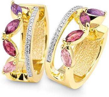 Image du produit Breuning BIJOUX DE CORPS - AMETH./RO.TURM./BRILL. 0,198 Ct. H/si (Or 750/18 K)