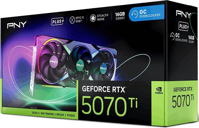 Actual product image PNY GeForce RTX 5070 Ti EPIC-X RGB (16 GB)