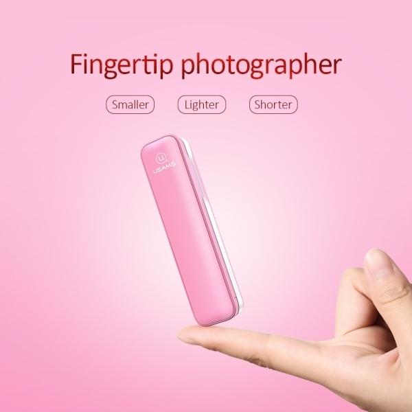Produktbild Usams Selfie Stick M1 Mini Bluetooth rosa