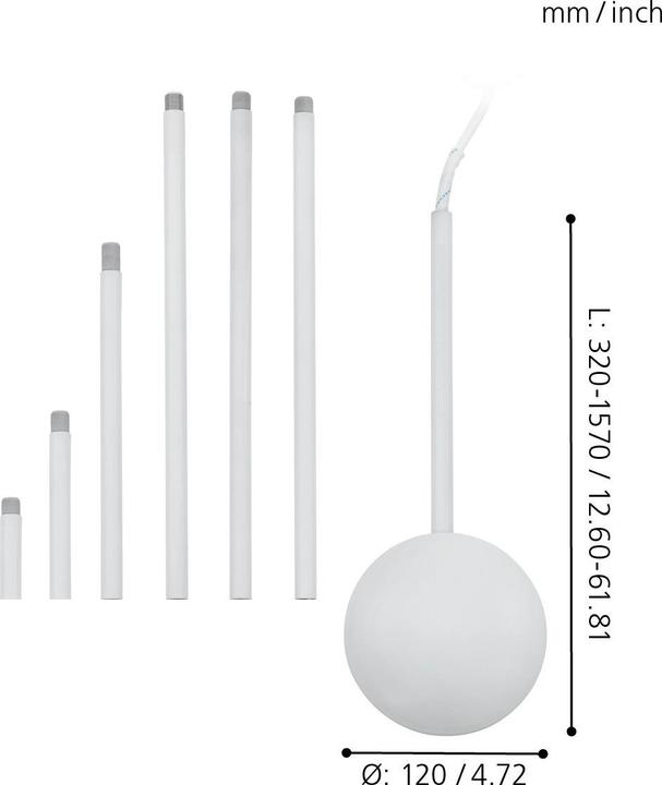 Immagine prodotto EGLO Estensione (Tubazione, 157 cm)