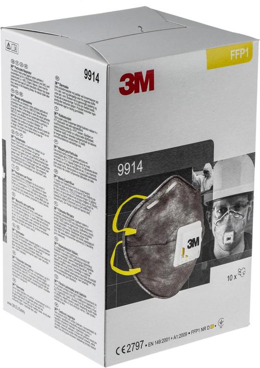 Actual product image 3M FFP1 9914valved nuisanceodour respirator (FFP1, 1 x)