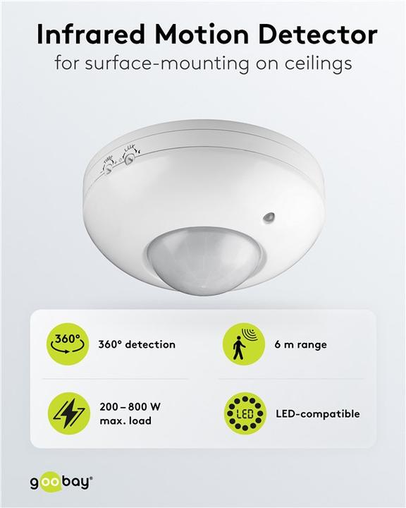 Produktbild Goobay PIR 360° bis 6m (6 m)