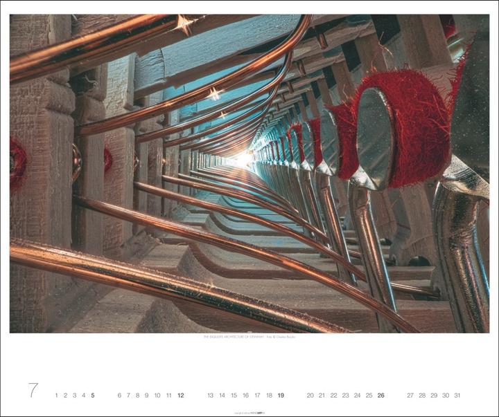 Immagine prodotto Architecture in Music Kalender 2026 - Musikinstrumente von innen (55 x 46 cm, Tedesco)