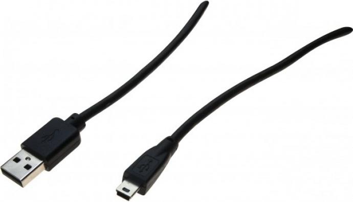 Produktbild Exertis Connect Hypertec 532516-HY - 1 m - USB A - Mini-USB B - USB 2.0 - 480 Mbit/s - Schwarz (1 m, USB 2.0)