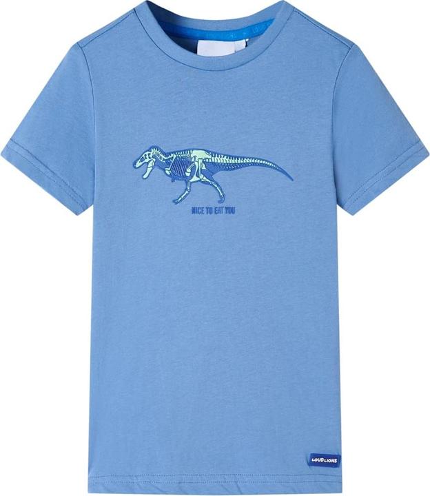Produktbild VidaXL Kinder-T-Shirt Mittelblau 116,Material: 100 (116)