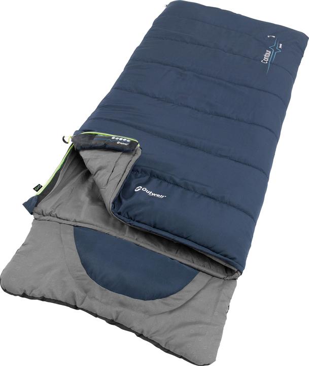 Produktbild Outwell Schlafsack Contour Junior Polyester, Dunkelblau (170 cm)