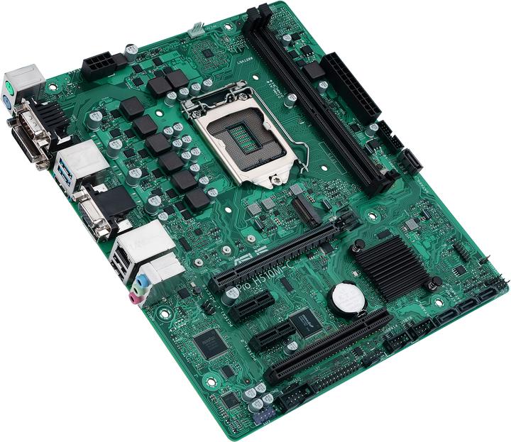 Actual product image ASUS Pro H510M-C/CSM - Motherboard - micro ATX - LGA1200 socket - H510 - USB 3.2 Gen (LGA 1200, Intel H510, mATX)