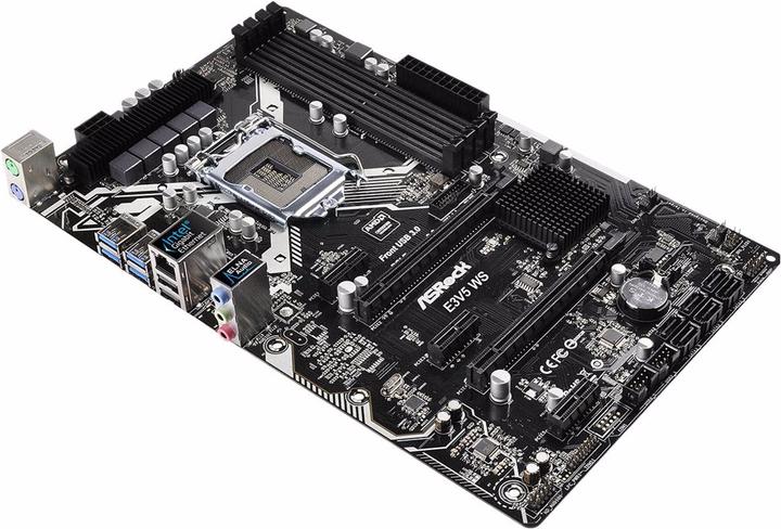 Actual product image AsRock E3V5 WS (LGA 1151, Intel C232, ATX)