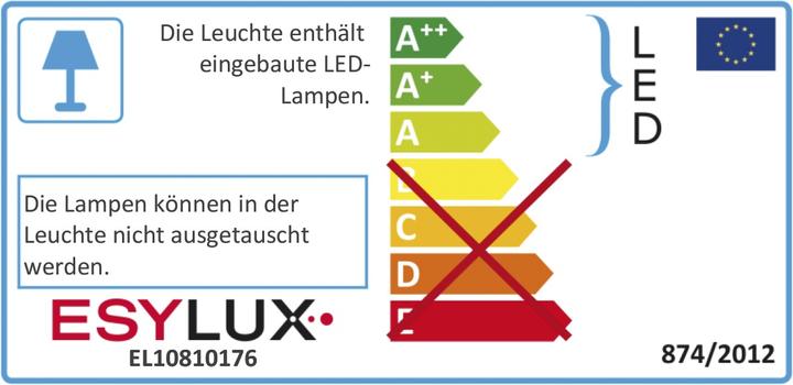 Label énergétique Esylux Projecteur à LED (2700 lm, IP65)