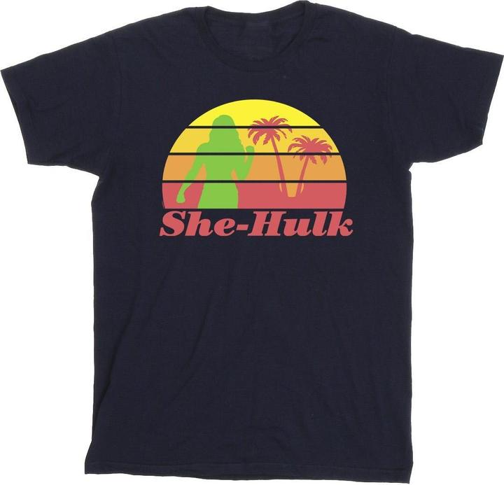 Actual product image Mens She-Hulk: Attorney At Law Sunset Flex T-Shirt (4XL)