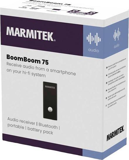 Immagine prodotto Marmitek BoomBoom 75, ricevitore musicale Bluetooth con batteria ricaricabile (Ricevitore)