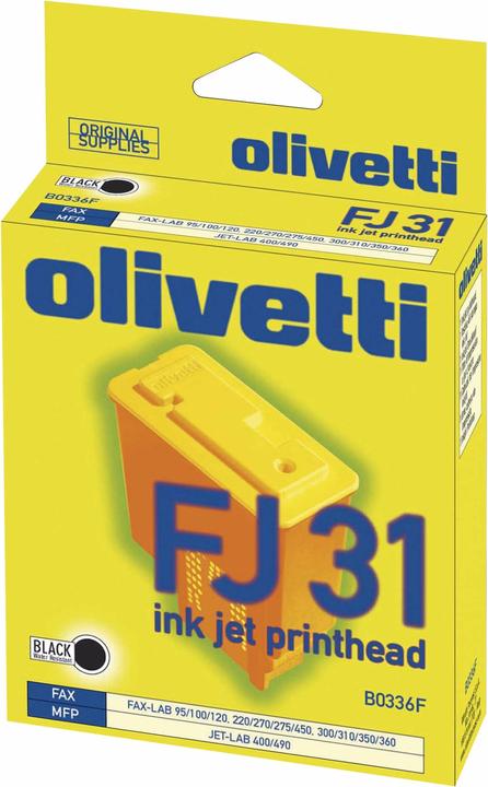 Produktbild Olivetti FJ31 - Schwarz - Original - Tintenpatrone (BK)
