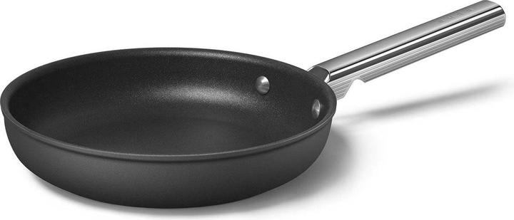 Smeg CKFF2401BLM Poêle à frire Ø 24 cm, noir (24 cm, Poêle à frire, Aluminium, Acier inoxydable)