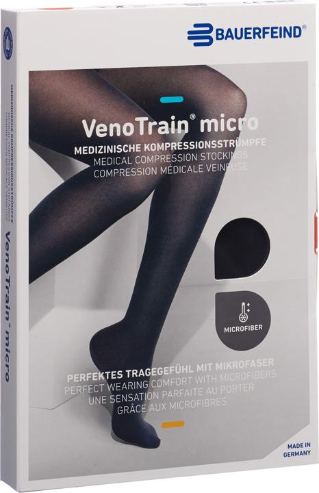 Veno Train MICRO A-G KKL2 S normal/long geschlossene Fussspitze schwarz Haftband Noppen (S)