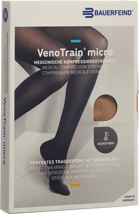 Produktbild Veno Train MICRO A-G KKL2 M normal/long offene Fussspitze caramel Haftband Noppen (M)