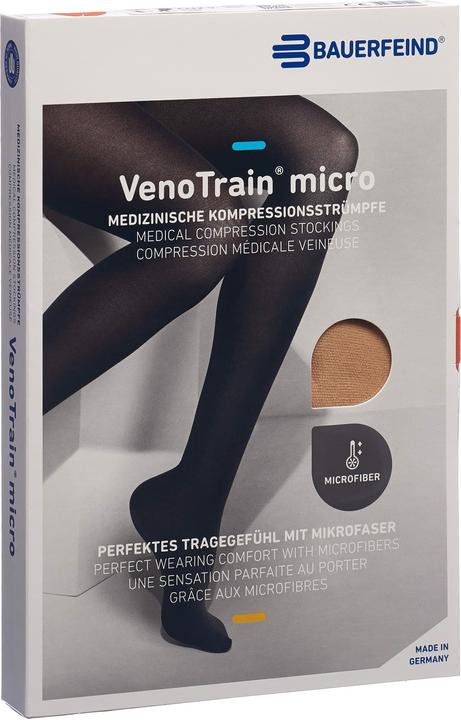 Veno Train MICRO A-G KKL2 S normal/long geschlossene Fussspitze creme Haftband Noppen (S)