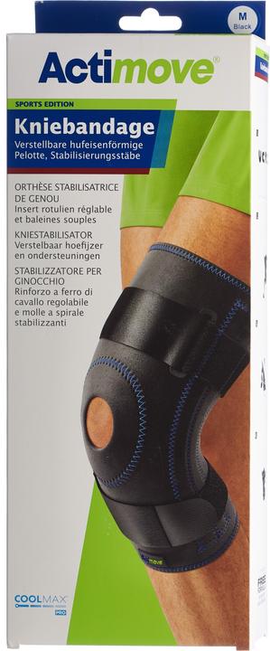 BSN Sport Kniebandage M Pelotte Stabilisierungsstäbe (M)