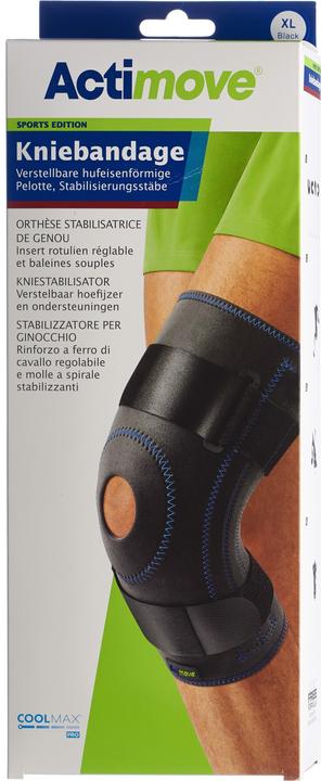 Produktbild BSN Sport Kniebandage XL Pelotte Stabilisierungsstäbe (XL)
