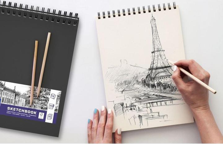 Image du produit Oxford Carnet de croquis (A5, Blanc, Couverture souple)
