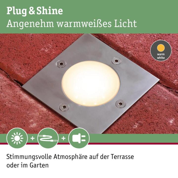 Image du produit Paulmann Plug & Shine recessed floor light (450 lm, IP65)