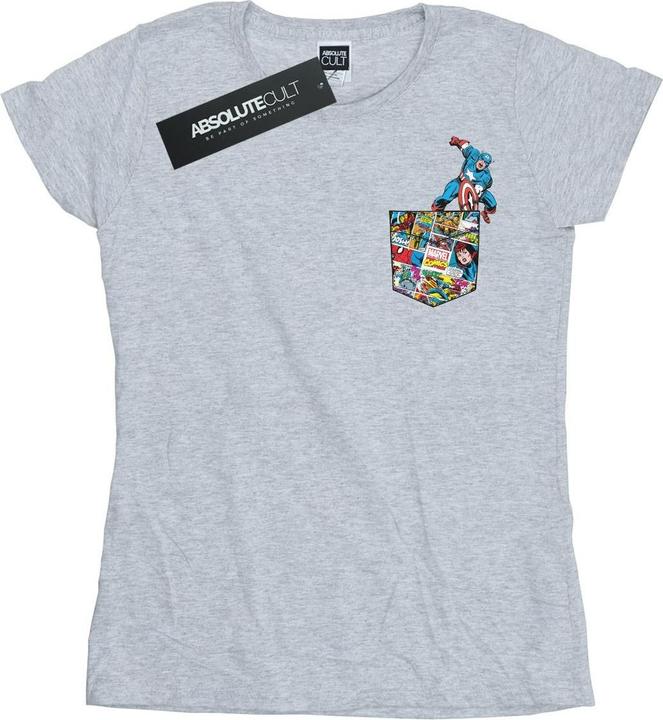 Produktbild Captain America Faux Pocket TShirt (S)