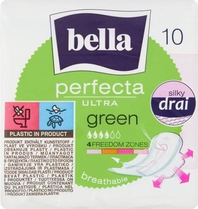 Produktbild Bella Perfecta, Ultragrün, Sanitärpolster mit Flügeln, 10 Teile (getroffen) (10 x, Damenbinden)