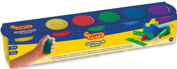 Produktbild Jovi Knetmasse Soft Dough Blandiver VE=5 Dosen a 110g