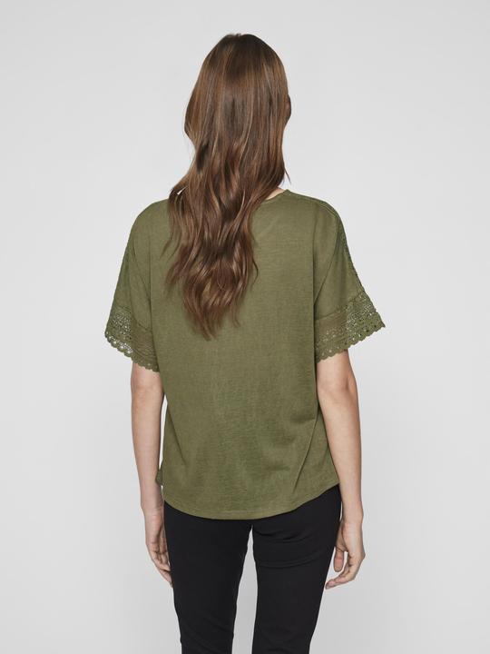 Actual product image Vila Round neck top with short sleeves (XL)