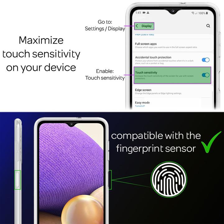 Immagine prodotto Nalia Custodia per cellulare a 360 gradi (Samsung Galaxy A32 5G)