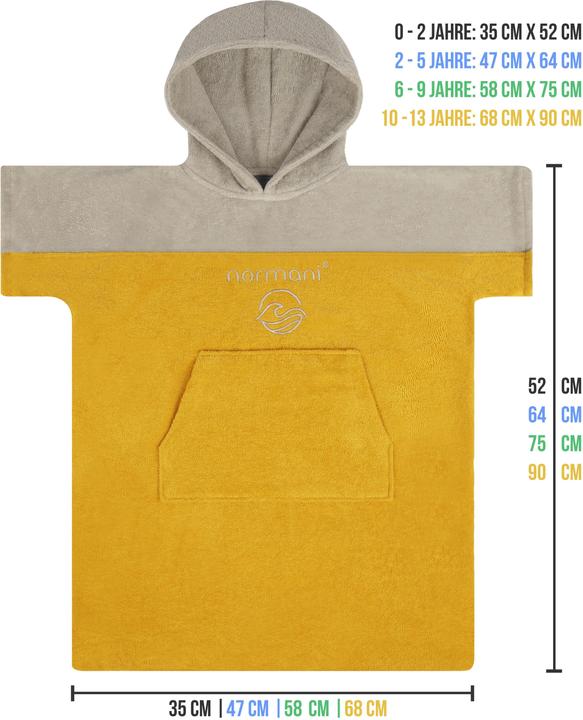 Actual product image Normani Kinder Badeponcho 6-9 Jahre Puwai (6, 7, 8, 9)