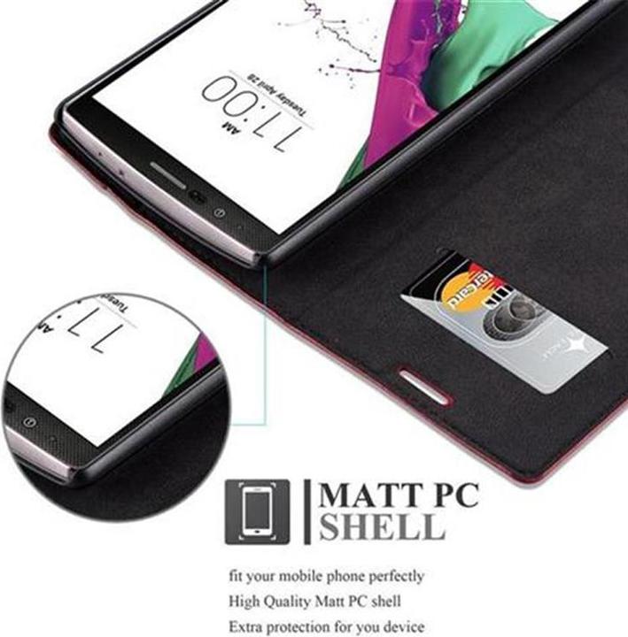 Produktbild Cadorabo Book Invis. Magnet Hülle (LG G4, Motorola Moto G4 Plus)
