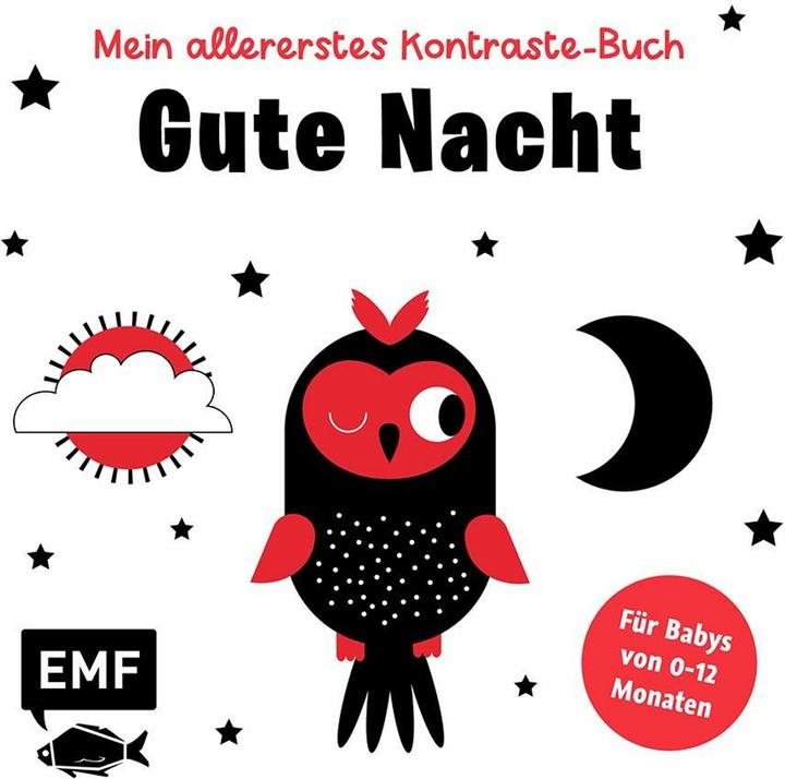 Immagine prodotto Il mio primo libro di contrasti: Buonanotte - per bambini da 0 a 12 mesi (Tedesco)