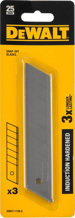 Produktbild DeWalt Abbrechklingen 25mm 3 St (Ersatzklinge)