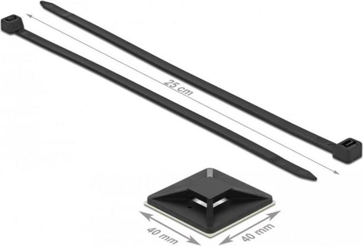 Actual product image Delock Cable tie holder (Plastic cable ties, 40 mm, 10 pcs.)