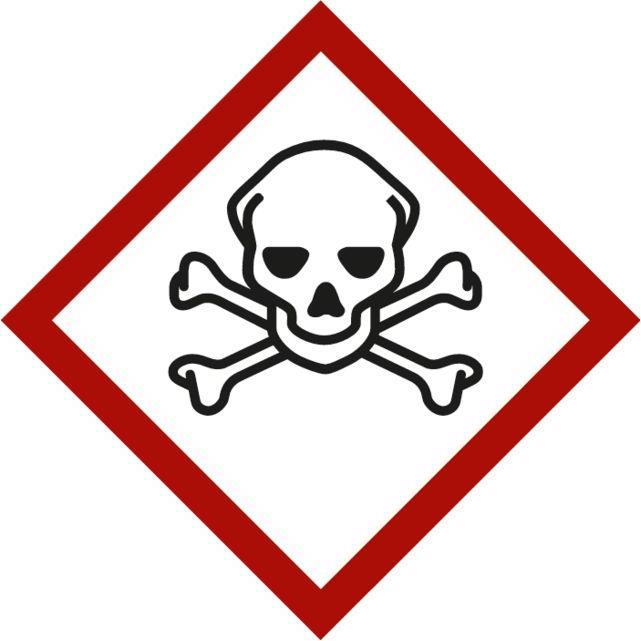 Actual product image Promat Hazardous substance symbol skull with crossed bones, type: 03021