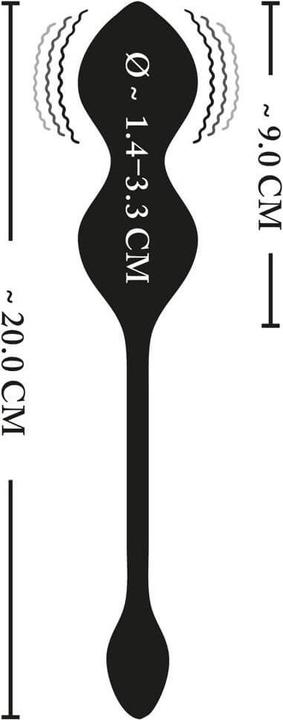 Actual product image XOUXOU RC Vibrating E-Stim Love Balls