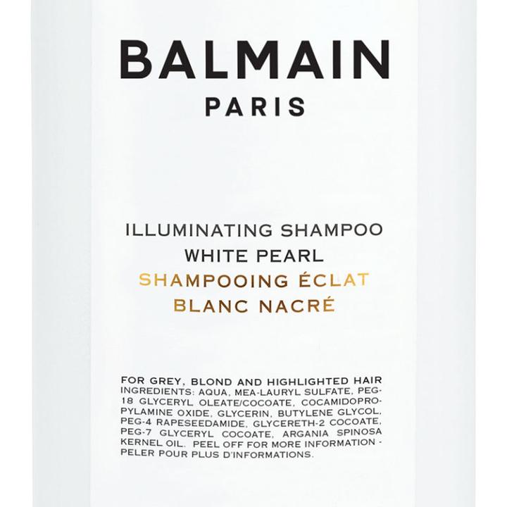 Image du produit Balmain Shampooing illuminateur White Pearl, non-professionnel, shampooing, blond, blond, gris, 300 ml (300 ml, Shampoing liquide)