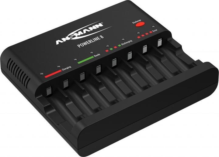 Produktbild Ansmann Ladegerät Powerline 8 für 1-8 AA / AAA Akkus (AA, AAA)