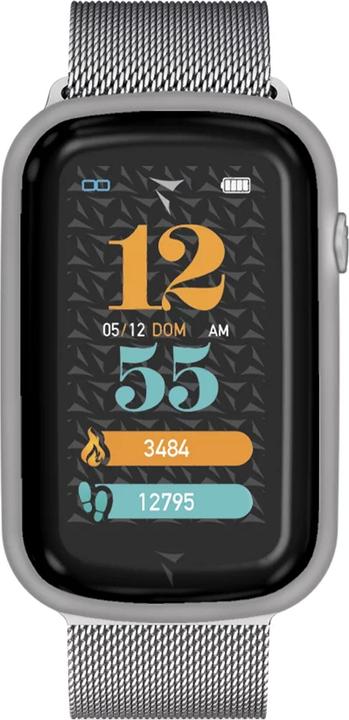 Actual product image Techmade Smart Watch STEPS Metal Silver TM-STEPS-MSIL (44 mm)