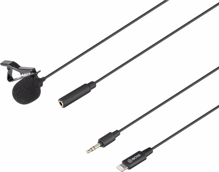 Actual product image Boya BY-M2 clip-on microphone