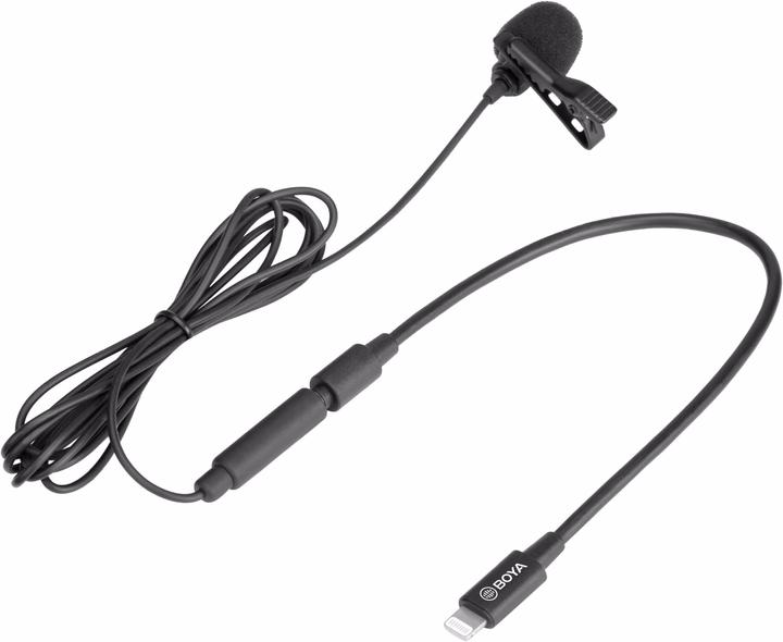Actual product image Boya BY-M2 clip-on microphone