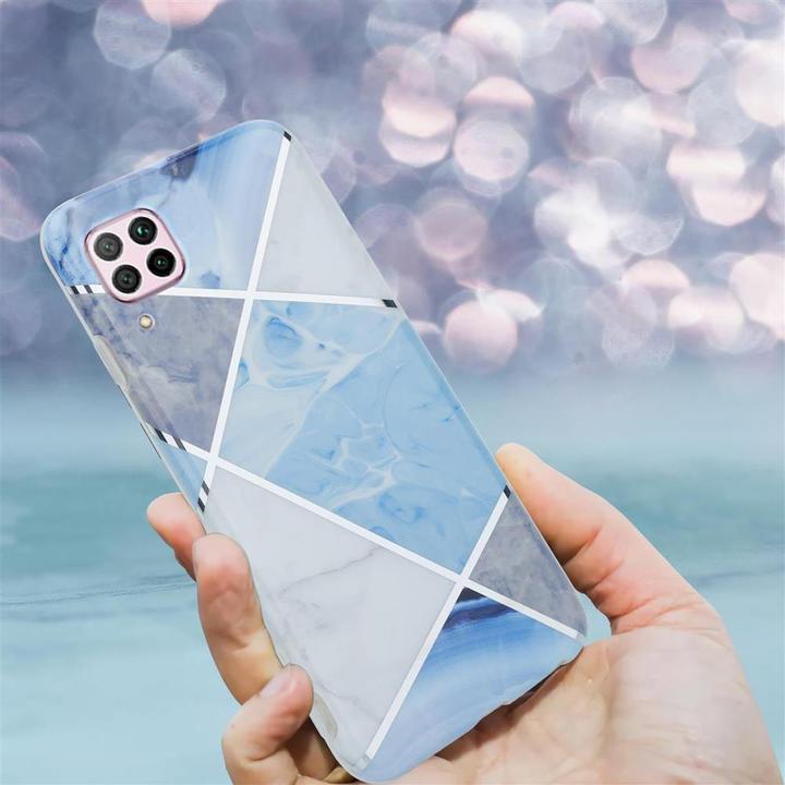 Actual product image Cadorabo IMD TPU Colorful Marble Cover (Huawei P40 Lite, Huawei Nova 6 SE, Huawei Nova 7i)