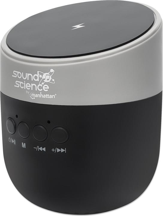 Produktbild Manhattan Sound Science Bluetooth®-Lautsprecher mit Induktionsladepad (3 h, Batteriebetrieb)