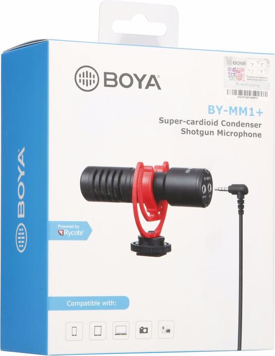 Produktbild Boya BY-MM1+ Kompaktes Aufsteckmikrofon