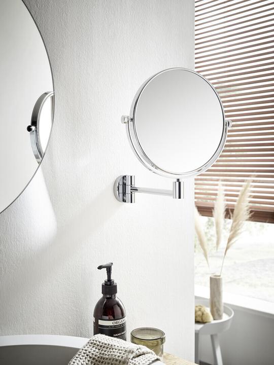 Actual product image Emco pure cosmetic mirror, for gluing, 3-fold, D=153mm, 109800126