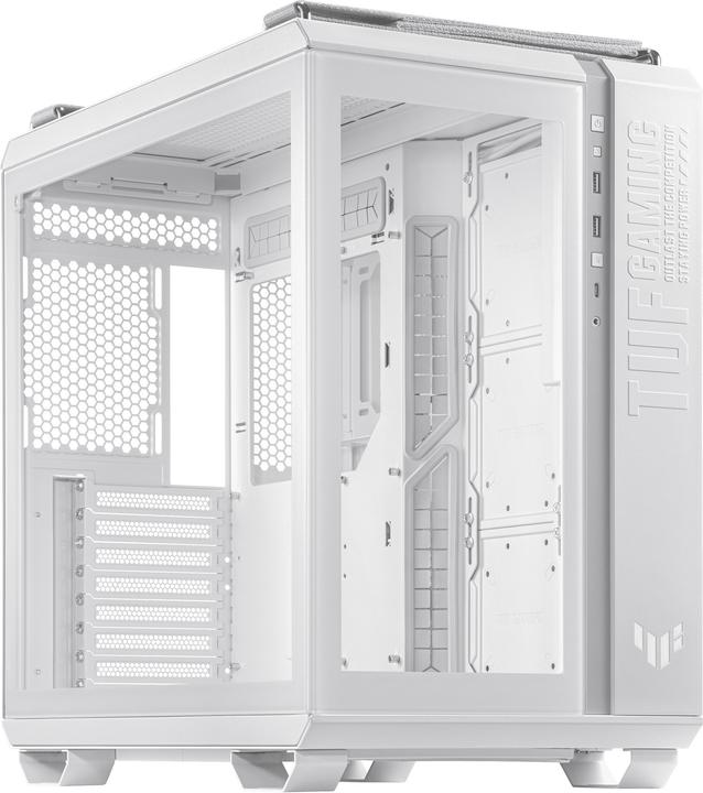Actual product image ASUS Case TUF GT502 PLUS TG Gaming White (mATX, Mini-ITX, ATX)