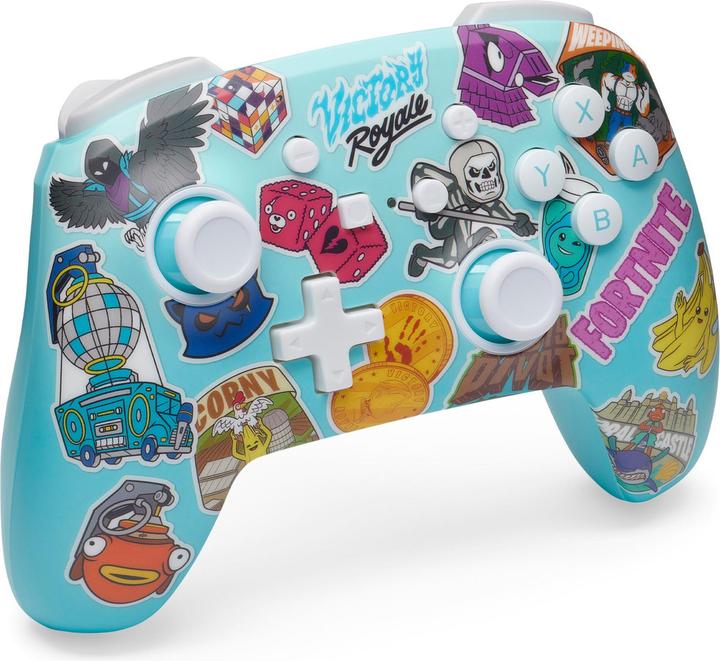 Image du produit PowerA Enhanced Wireless Controller - Fortnite Sticker Mania (Switch Lite, Switch OLED, Switch)